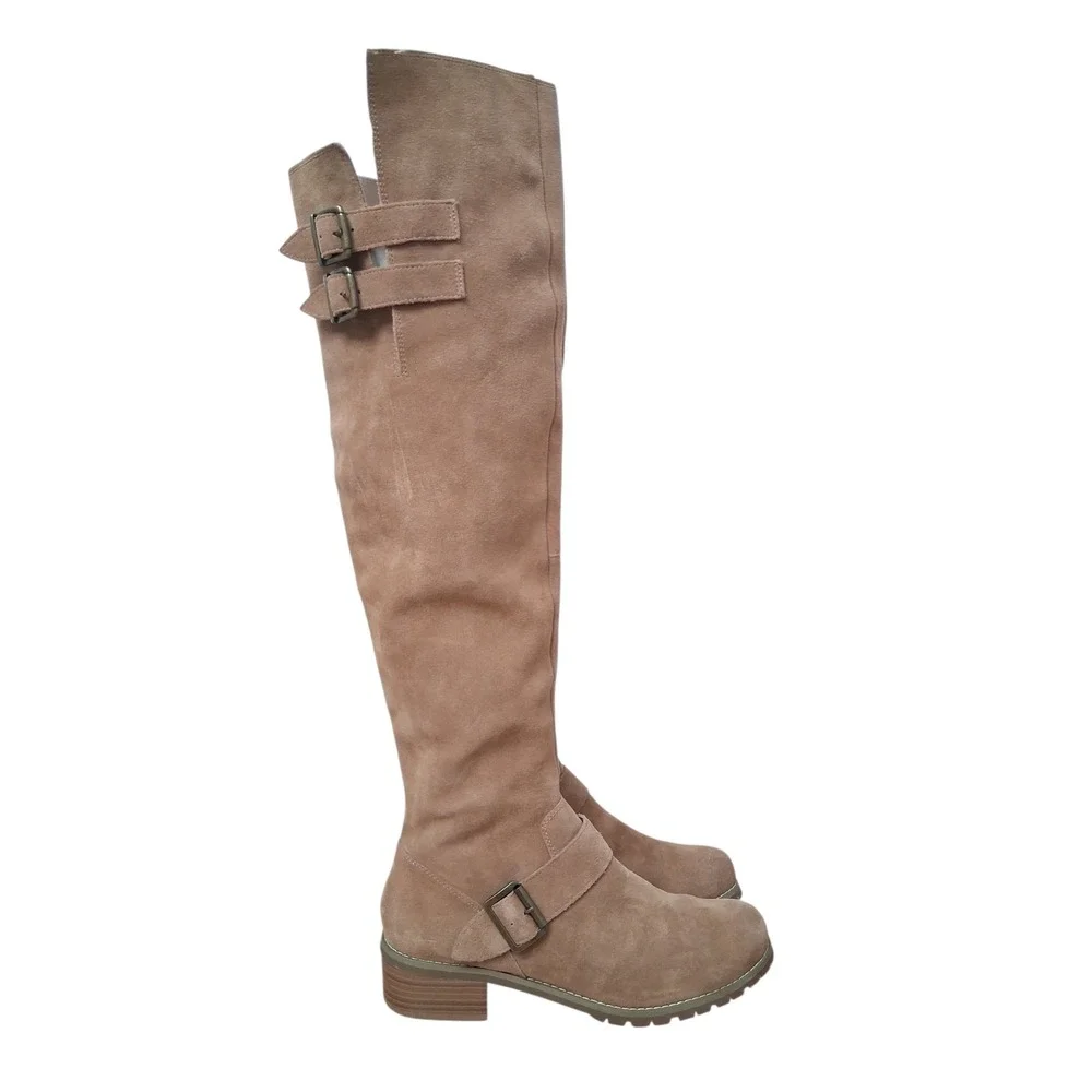 Sole‎ Society Over the Knee Womens size 9.5M Umber Fairygrunge Indie Suede Boots